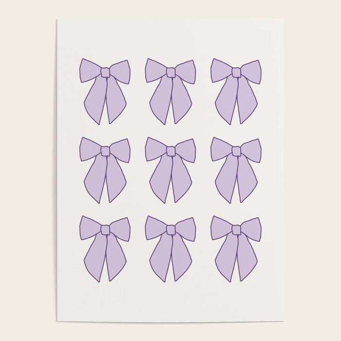 Lavender Bows Coquette Poster Gallery Image 4