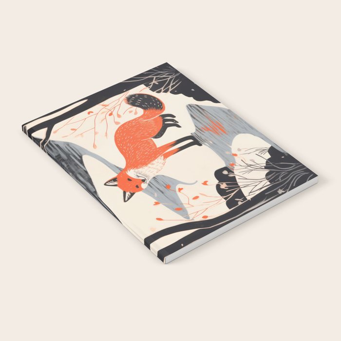 Winter River Fox Notebook Gallery Image 2