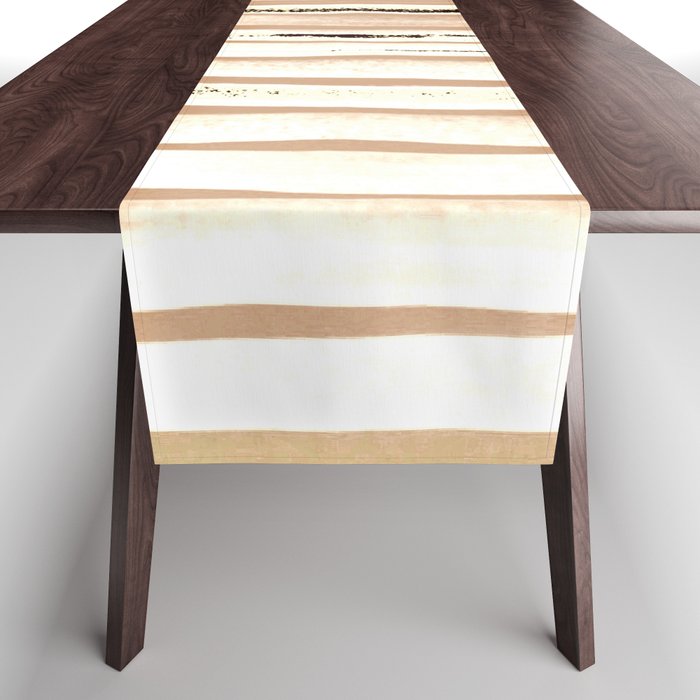 Brown Earth Lines Table Runner Gallery Image 1