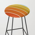 Gradient Arch X Bright Rainbow Mid Century Modern Rainbow Stool Gallery Image 2