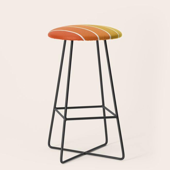 Gradient Arch X Bright Rainbow Mid Century Modern Rainbow Stool Gallery Image 1