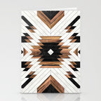 Urban Tribal Pattern No.5 - Aztec - Concrete and Wood Stationery Card Gallery Image 2