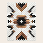 Urban Tribal Pattern No.5 - Aztec - Concrete and Wood Poster Gallery Image 4