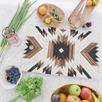 Urban Tribal Pattern No.5 - Aztec - Concrete and Wood Cutting Board Gallery Image 2