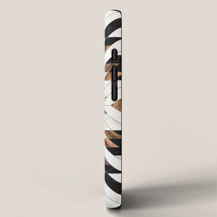 Urban Tribal Pattern No.5 - Aztec - Concrete and Wood iPhone Case Gallery Image 2