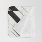 Urban Tribal Pattern No.5 - Aztec - Concrete and Wood Throw Blanket Gallery Image 3