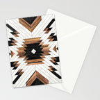 Urban Tribal Pattern No.5 - Aztec - Concrete and Wood Stationery Card Gallery Image 2