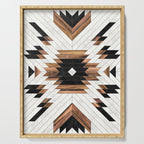 Urban Tribal Pattern No.5 - Aztec - Concrete and Wood Serving Tray Gallery Image 1
