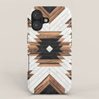 Urban Tribal Pattern No.5 - Aztec - Concrete and Wood iPhone Case Gallery Image 1