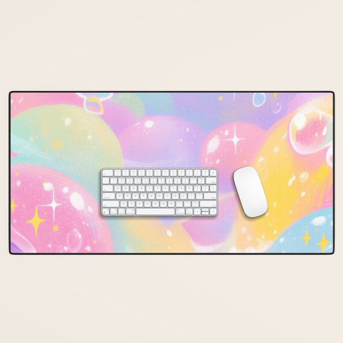 Pastel Cosmic Jelly Landscape Desk Mat Gallery Image 1