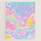 Pastel Cosmic Jelly Landscape Jigsaw Puzzle Gallery Image 1