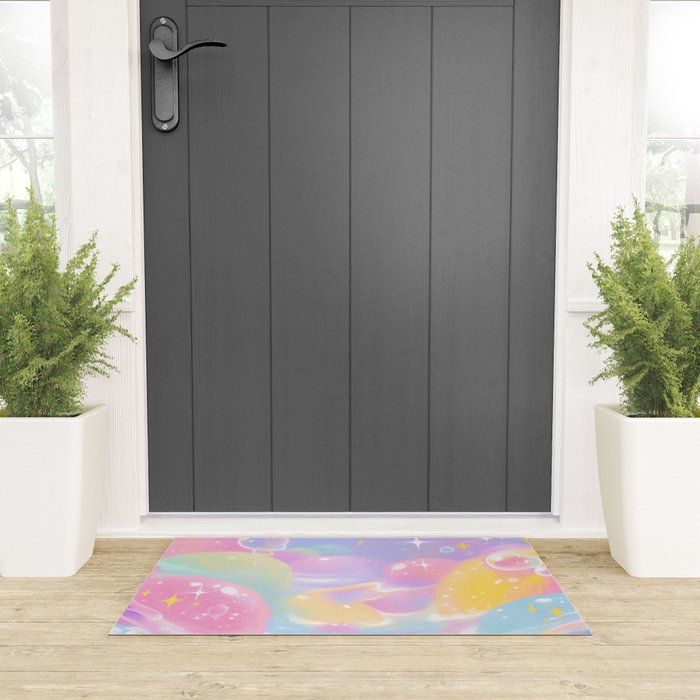 Pastel Cosmic Jelly Landscape Welcome Mat Gallery Image 3
