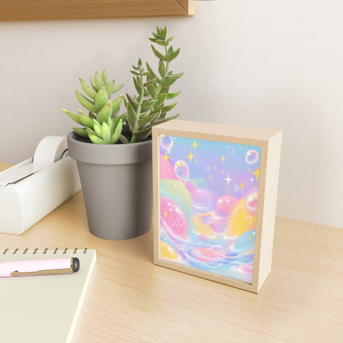 Pastel Cosmic Jelly Landscape Mini Art Print Gallery Image 2