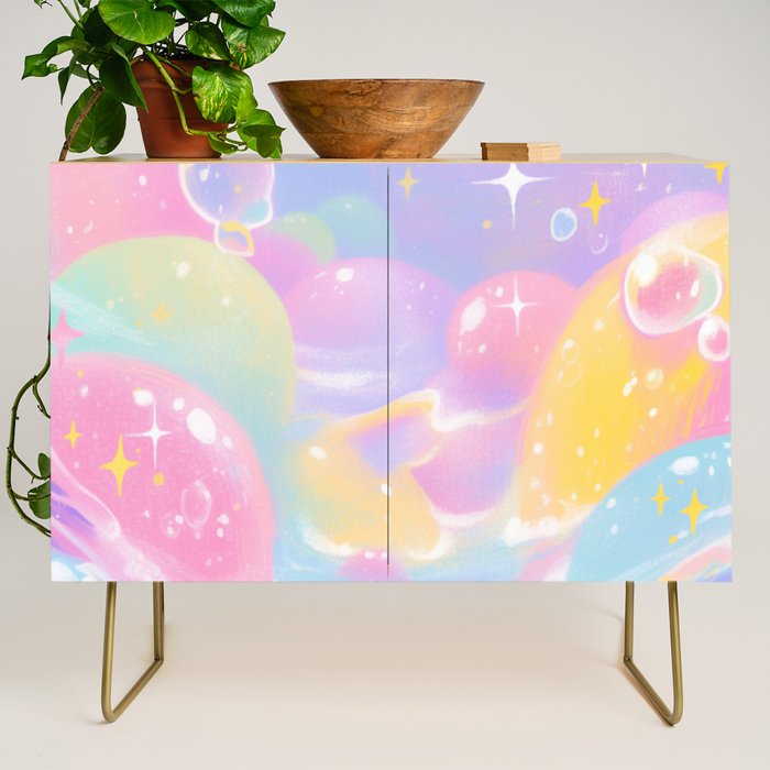 Pastel Cosmic Jelly Landscape Credenza Gallery Image 1