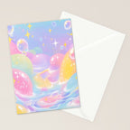 Pastel Cosmic Jelly Landscape Stationery Card Gallery Image 2