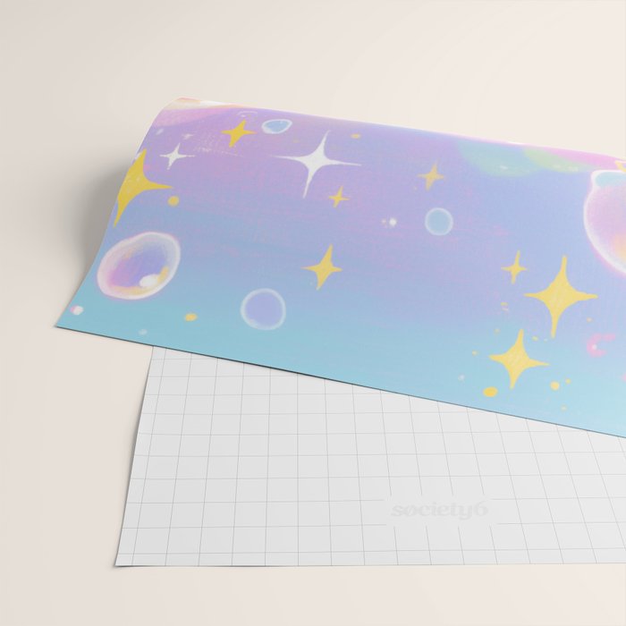 Pastel Cosmic Jelly Landscape Wrapping Paper Gallery Image 2