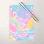 Pastel Cosmic Jelly Landscape Wrapping Paper Gallery Image 1