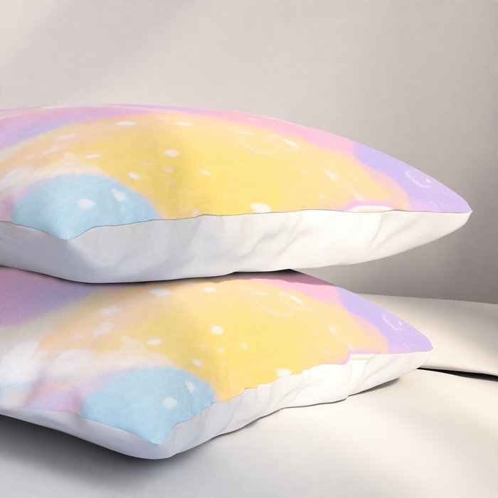 Pastel Cosmic Jelly Landscape Pillow Sham Gallery Image 3