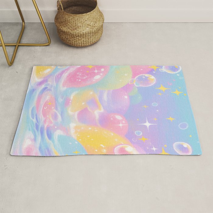 Pastel Cosmic Jelly Landscape Rug Gallery Image 1