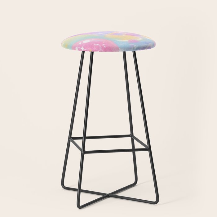 Pastel Cosmic Jelly Landscape Stool Gallery Image 1