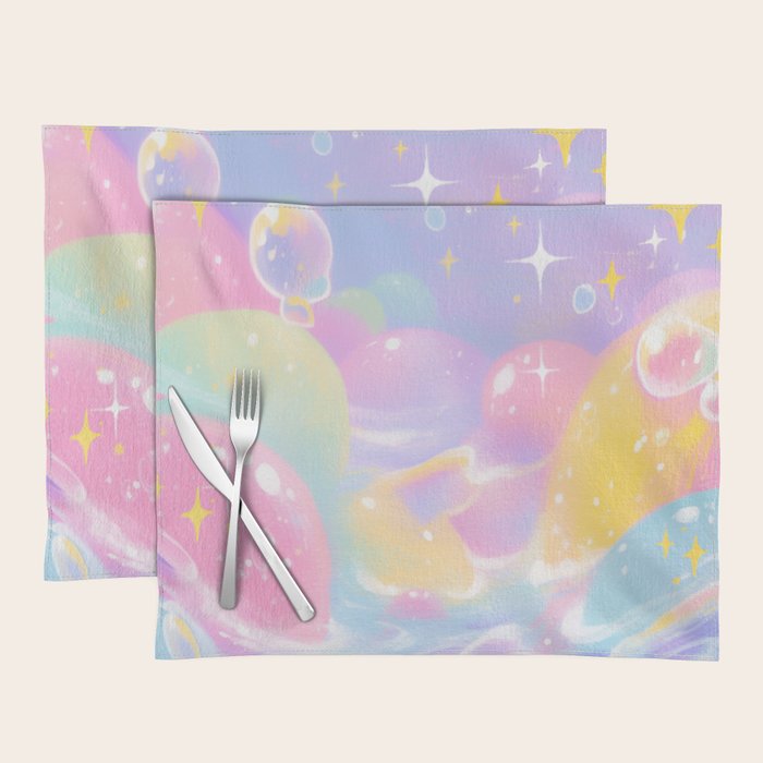 Pastel Cosmic Jelly Landscape Placemat Gallery Image 1