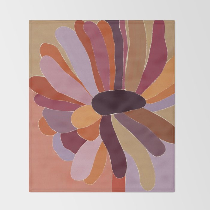 Bloom #1 Throw Blanket Gallery Image 2