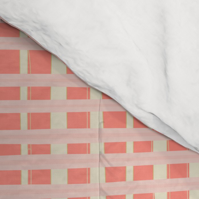 Abstract Stripes in Coral Comforter Gallery Image 4