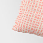 Abstract Stripes in Coral Pillow Sham Gallery Image 4