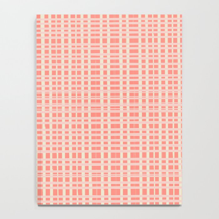 Abstract Stripes in Coral Notebook Gallery Image 4