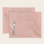 Abstract Stripes in Coral Placemat Gallery Image 1