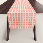 Abstract Stripes in Coral Table Runner Gallery Image 1