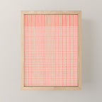Abstract Stripes in Coral Mini Art Print Gallery Image 1