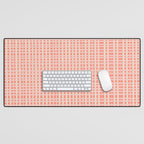Abstract Stripes in Coral Desk Mat Gallery Image 1