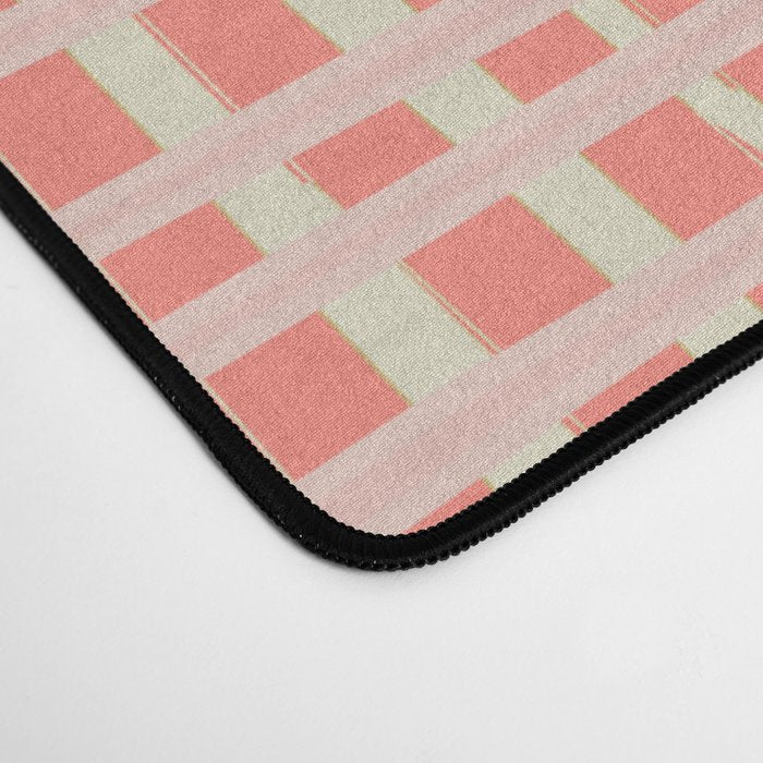 Abstract Stripes in Coral Desk Mat Gallery Image 4