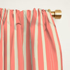 Abstract Stripes in Coral Window Curtain Gallery Image 2