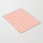 Abstract Stripes in Coral Notebook Gallery Image 2