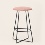 Abstract Stripes in Coral Stool Gallery Image 1