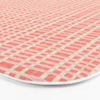 Abstract Stripes in Coral Bath Mat Gallery Image 3