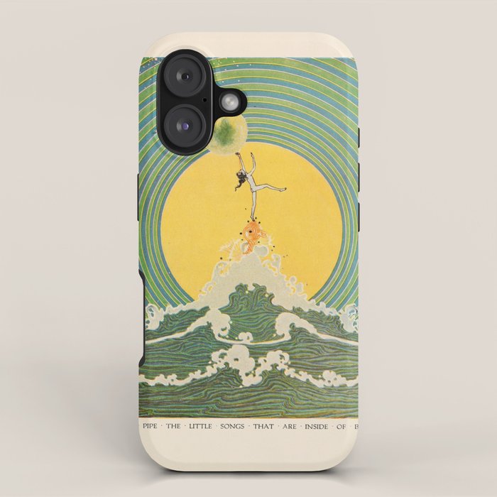 "And Pipe the Little Songs that Are Inside of Bubbles " by Dugald Stewart Walker, 1920 iPhone Case Gallery Image 1