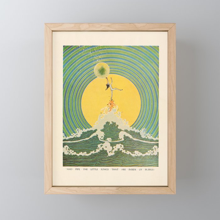 "And Pipe the Little Songs that Are Inside of Bubbles " by Dugald Stewart Walker, 1920 Mini Art Print Gallery Image 1