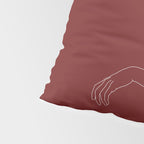 Crossed arms illustration - Anna Red Pillow Sham Gallery Image 4
