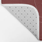 Crossed arms illustration - Anna Red Bath Mat Gallery Image 2