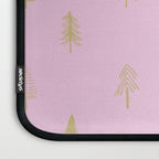 Pink pine tree doodle art pattern Laptop Sleeve Gallery Image 3
