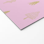 Pink pine tree doodle art pattern Welcome Mat Gallery Image 2