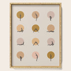 sun salutation I âÂ golden Serving Tray Gallery Image 1