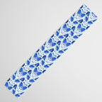 Vintage Blue Moths Table Runner Gallery Image 3