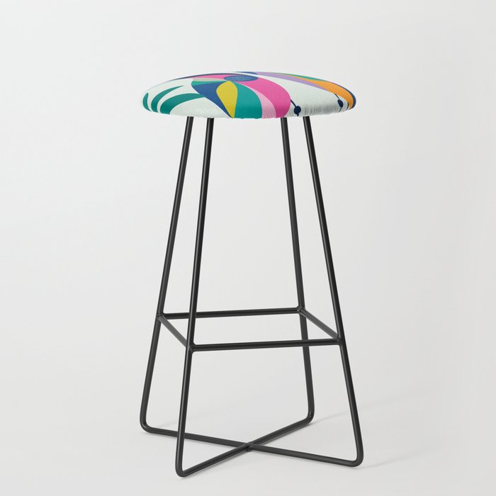 Rainbow Geese Stool Gallery Image 1