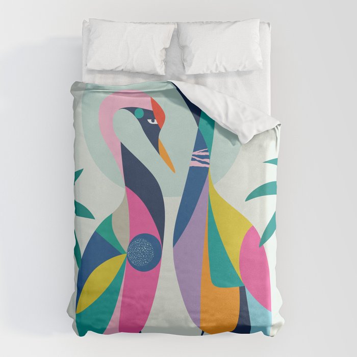 Rainbow Geese Duvet Cover Gallery Image 6
