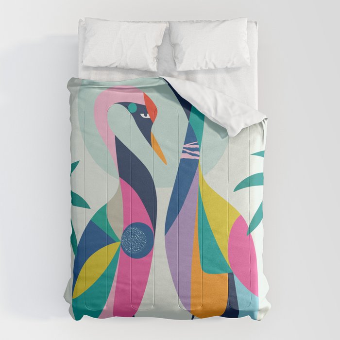Rainbow Geese Comforter Gallery Image 1