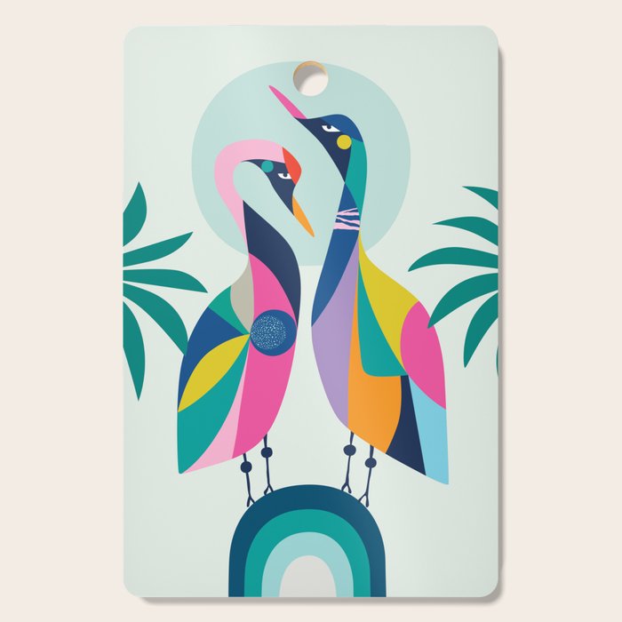 Rainbow Geese Cutting Board Gallery Image 1